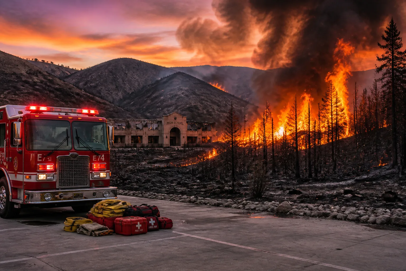 Gann Fire in Calaveras County Expands to Over 9,000 Acres, Evacuations and School Closures Enforced
