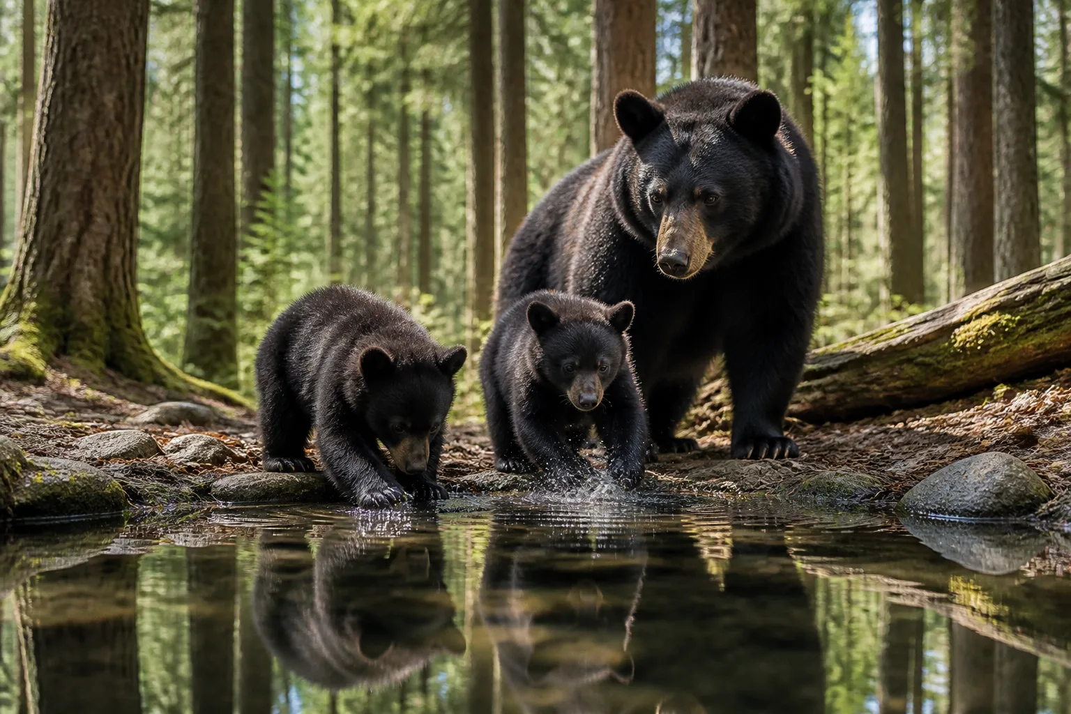 Mother Black Bear and Cubs Rescued from Water Tank Near Claremont Wilderness Park