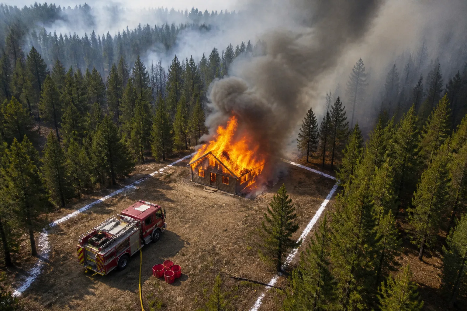 Quincy Fire Contained After Structure Ignition Spreads to Wildland, Less Than a Quarter Acre Burned